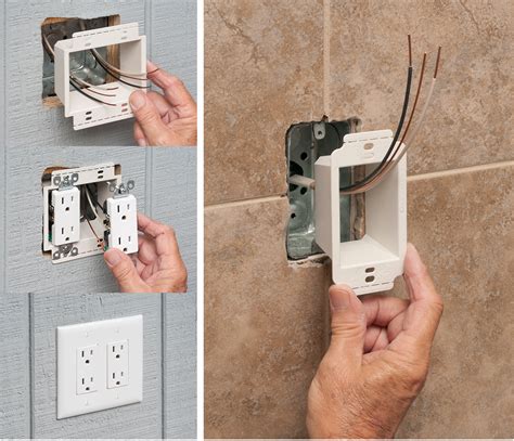 backsplash electrical box extension|electrical outlet extender box.